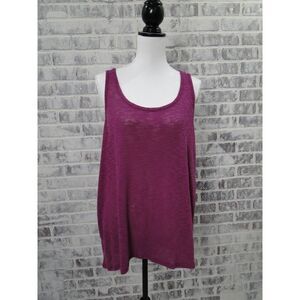 Torrid Semi Sheer Tank Top Purple Lace Back Sz 1 Free Shipping‎
